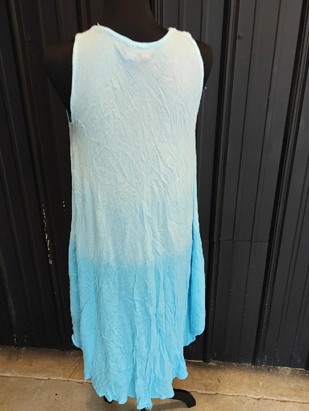Just Be Gauze Light Blue Swim Cover Dress